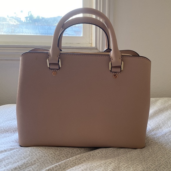 Michael Kors Savannah Small Satchel In Pink - Picture 3 of 7
